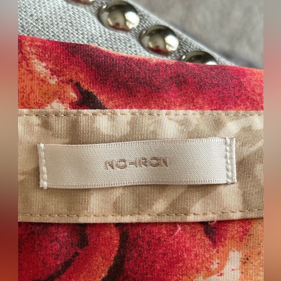 Chicos Floral No Iron Easy Care Long Sleeve Blouse Top Size M 8 - Picture 8 of 13